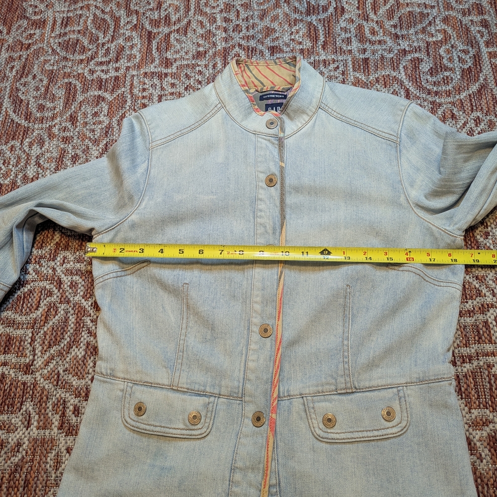 GAP Light Blue Denim Jacket with Button Accents - Picture 11 of 12
